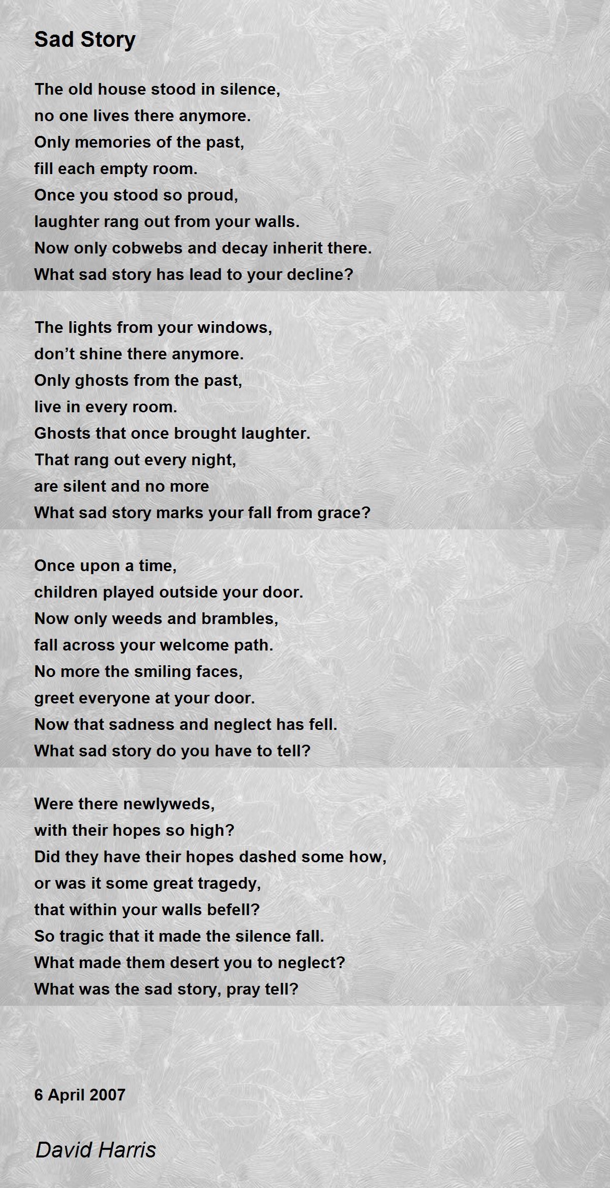 Sad Stories Sad Stories