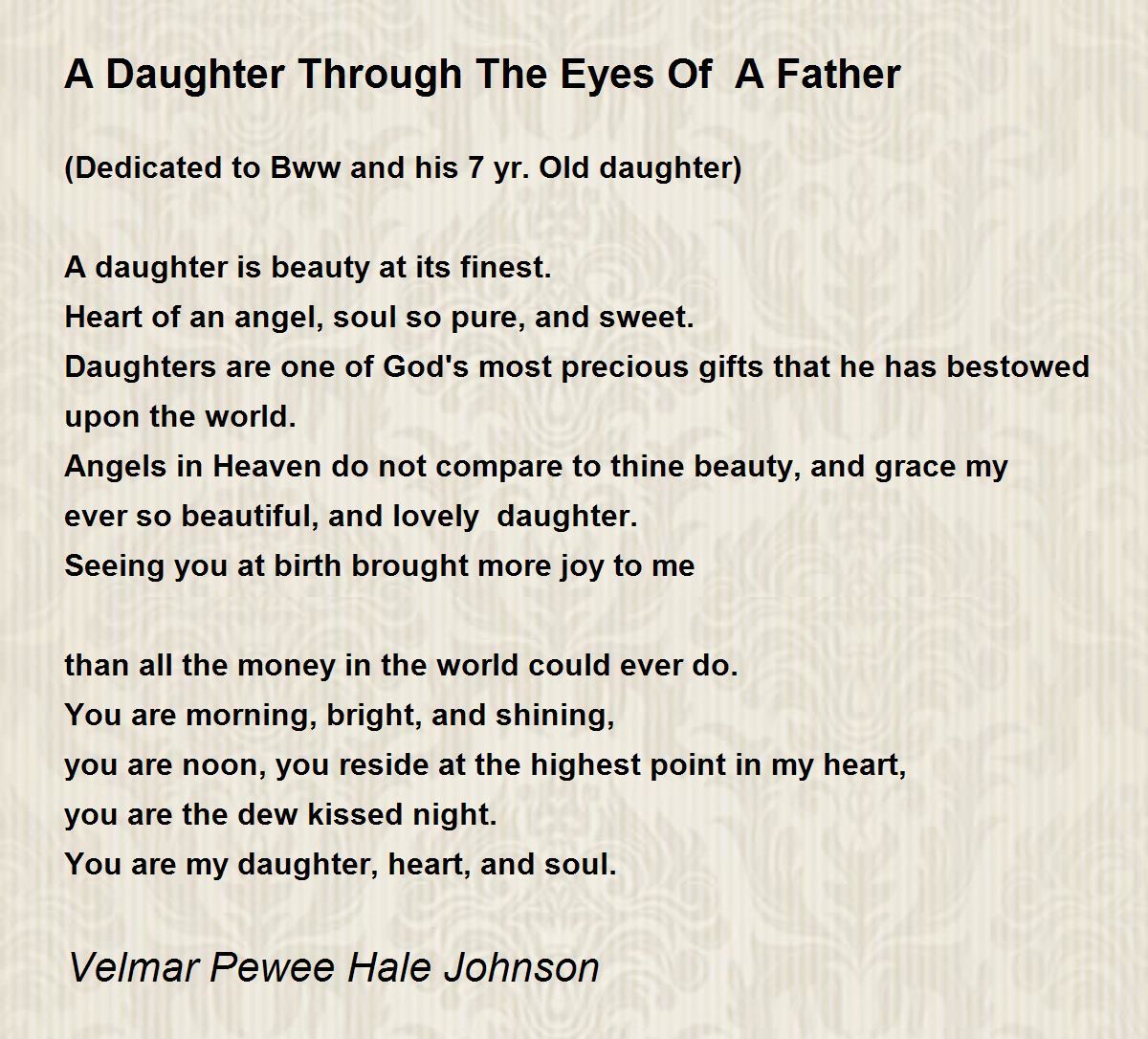 father and daughter poems