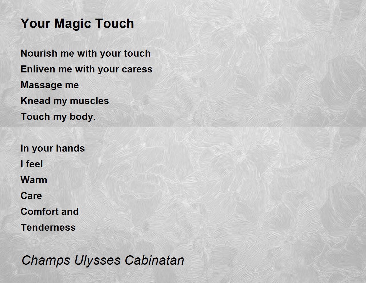 Magical touch for your wife