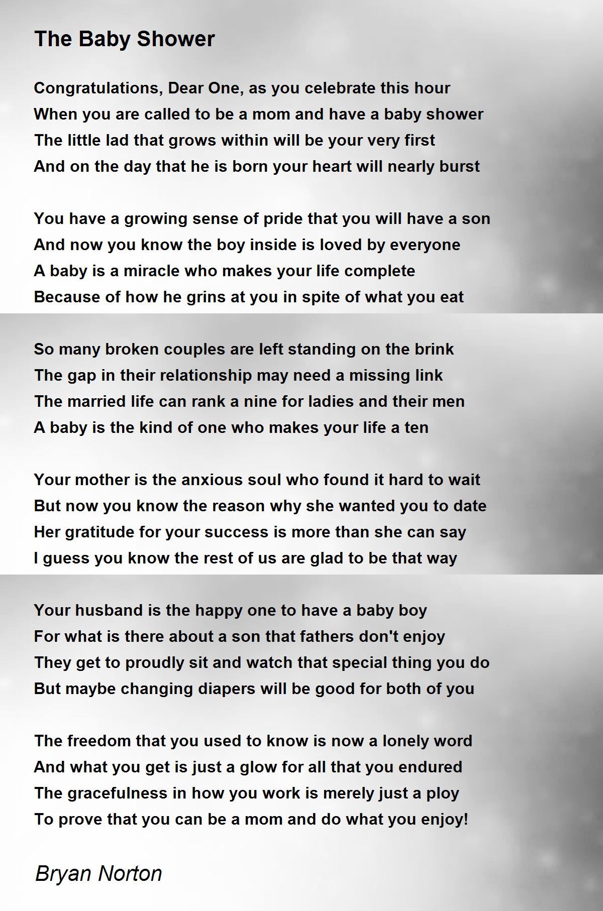 unborn baby poems for baby shower