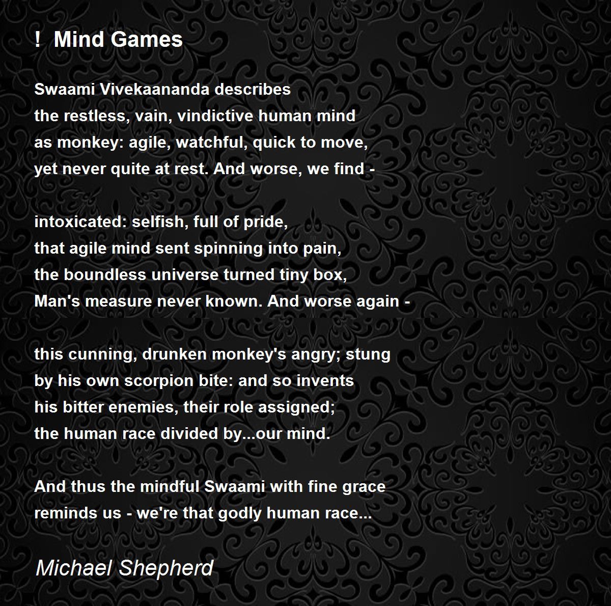 Mind Games - Mind Games Poem by Perveiz Ali