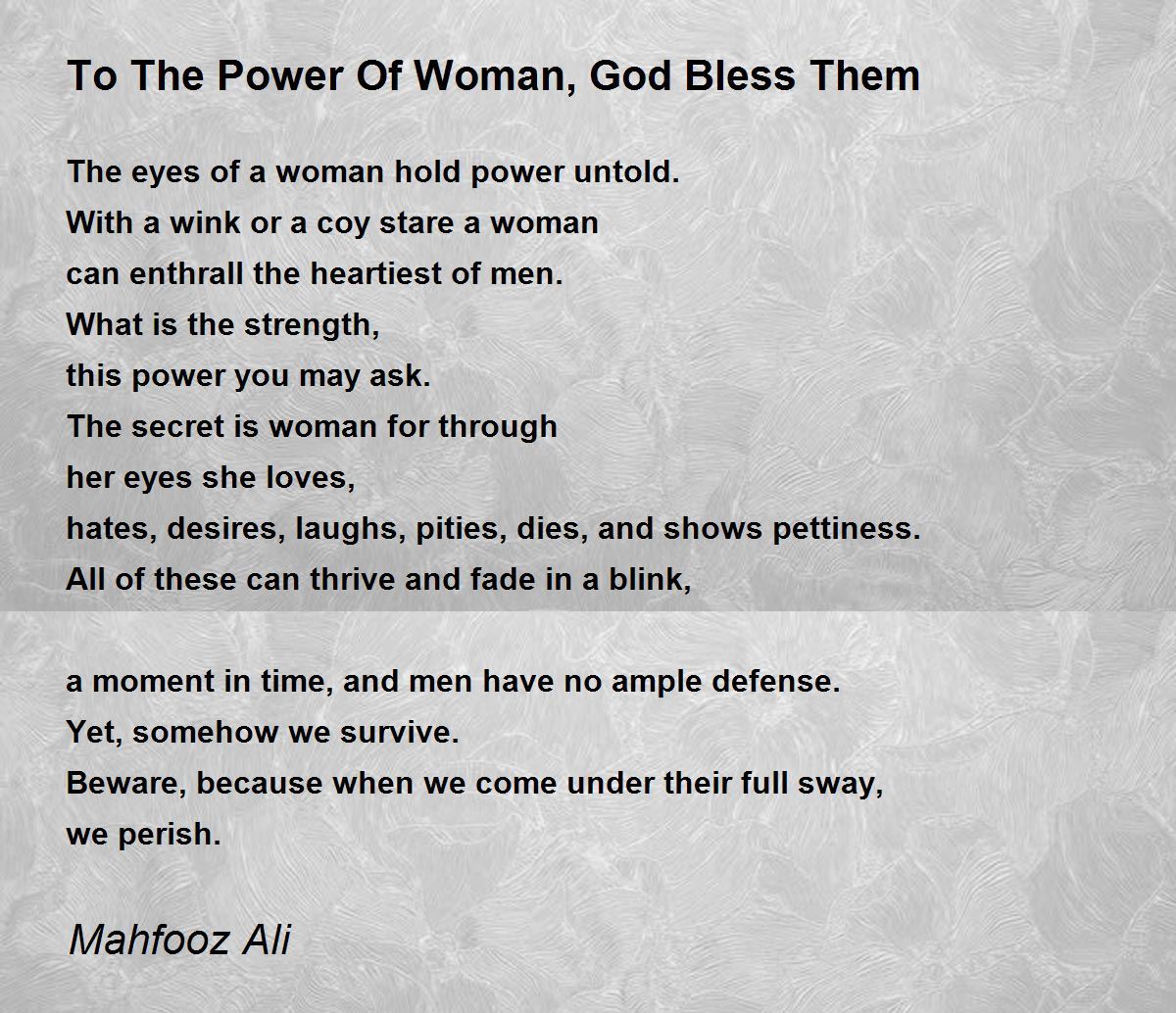 The Power Of A Woman - The Power Of A Woman Poem by Blessing Ekpe