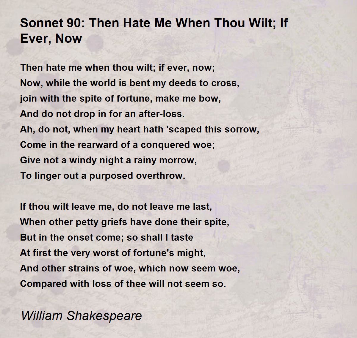 sonnet 90