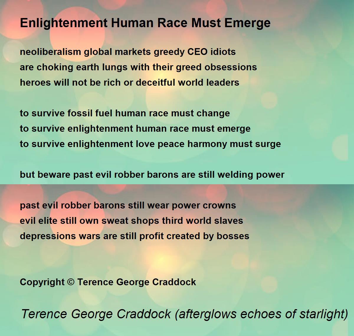 Spirit Enlightened Ancient Rebirths Renaissance Future - Spirit Enlightened  Ancient Rebirths Renaissance Future Poem by Terence Craddock