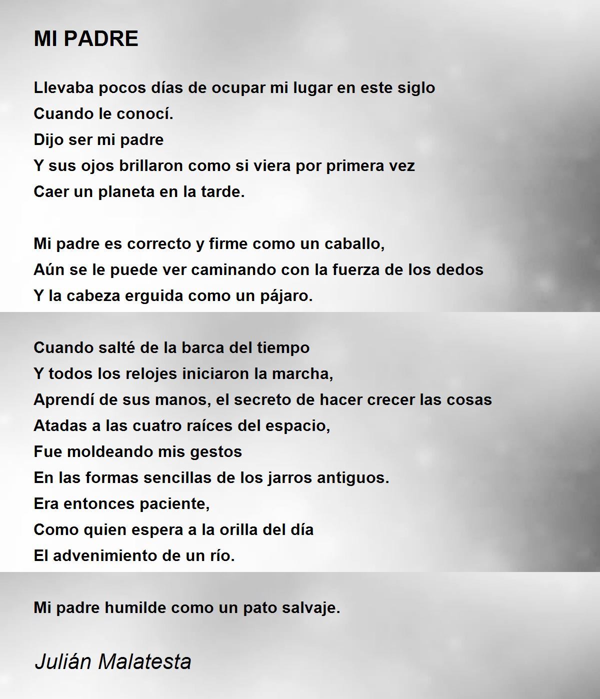 MI PADRE - MI PADRE Poem by Julián Malatesta