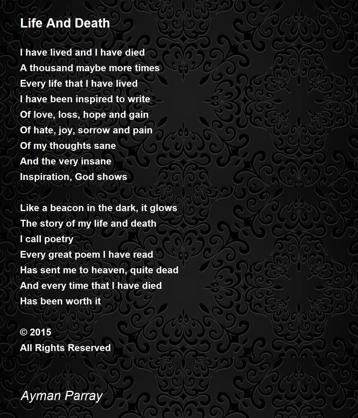 inspirational death poems