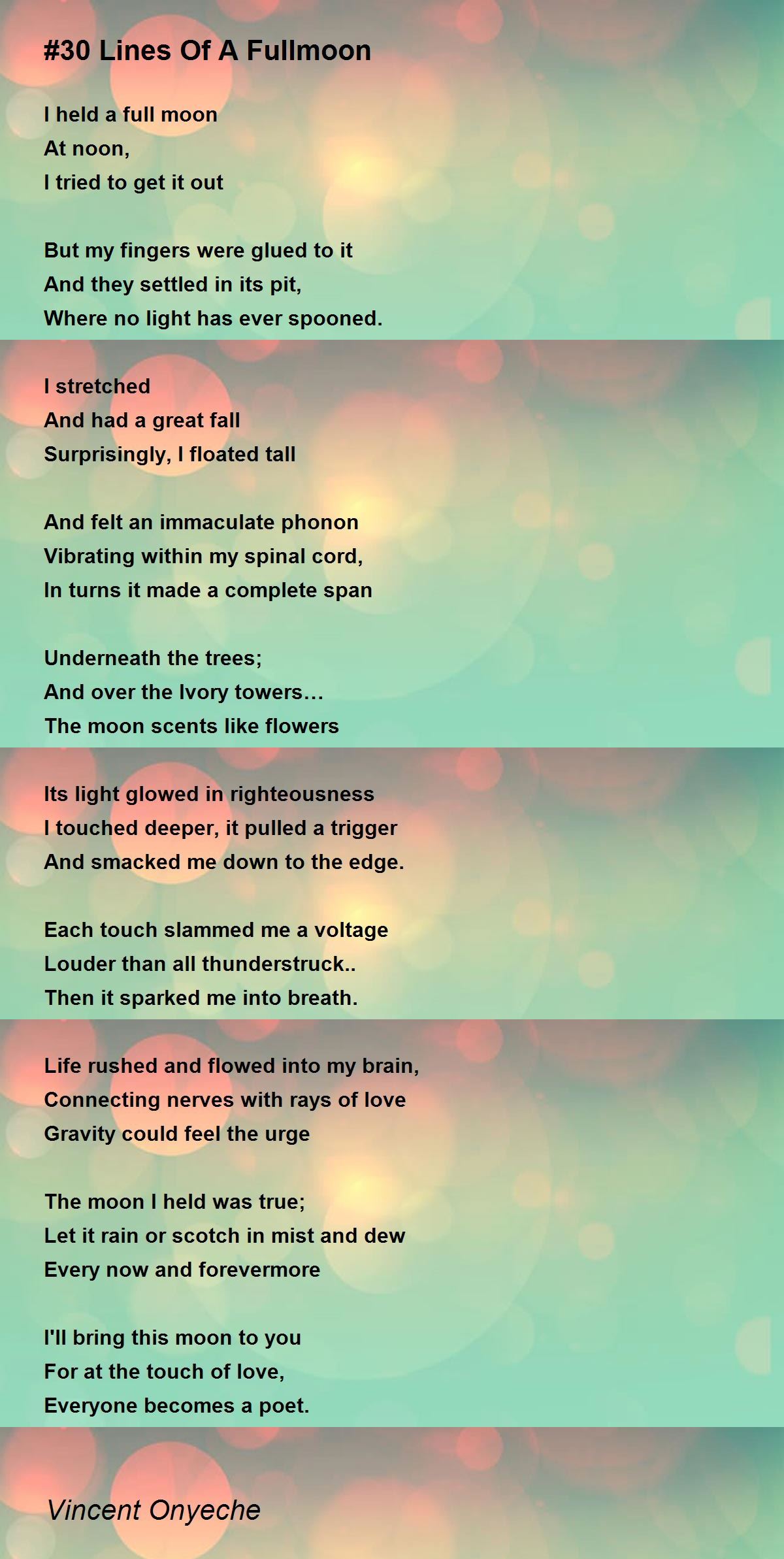 Line Poems To Memorize