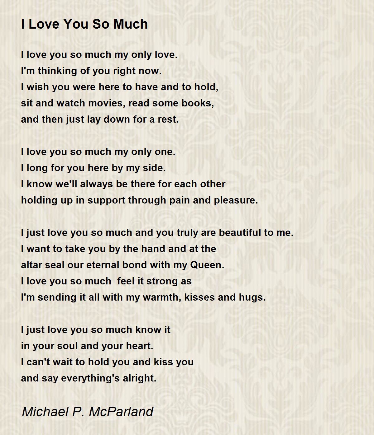 i love you so much poems