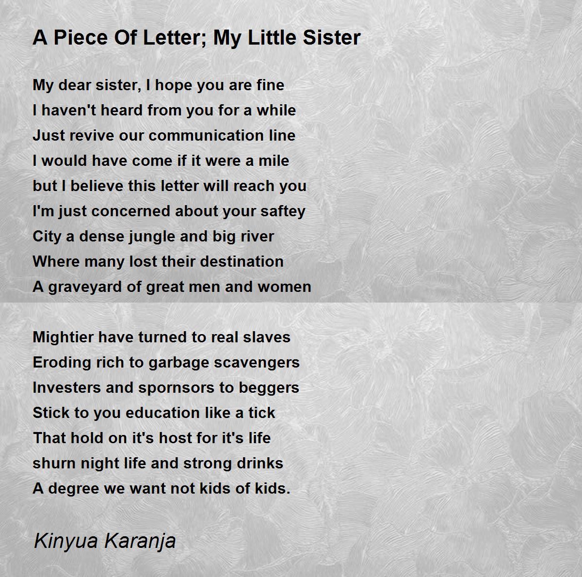 little sister quotes and poems