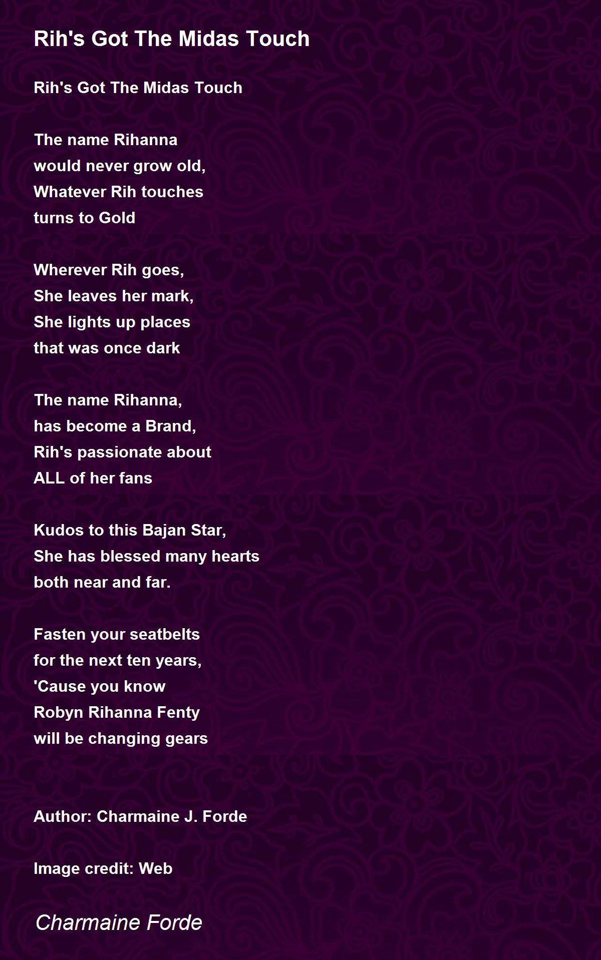 Midas Touch - Midas Touch Poem by Ima Ryma