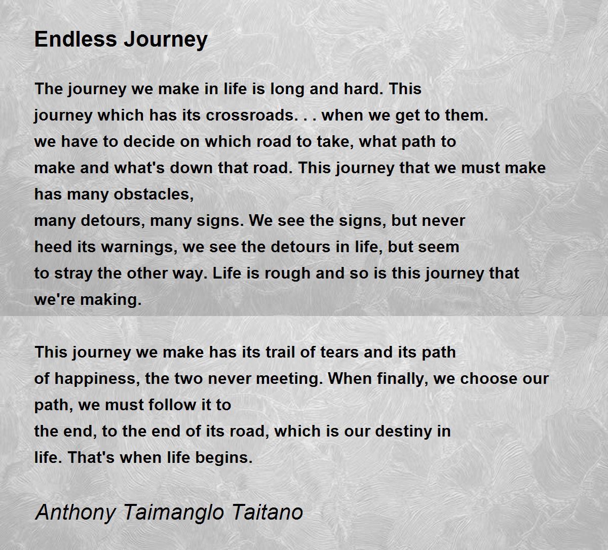 endless journey
