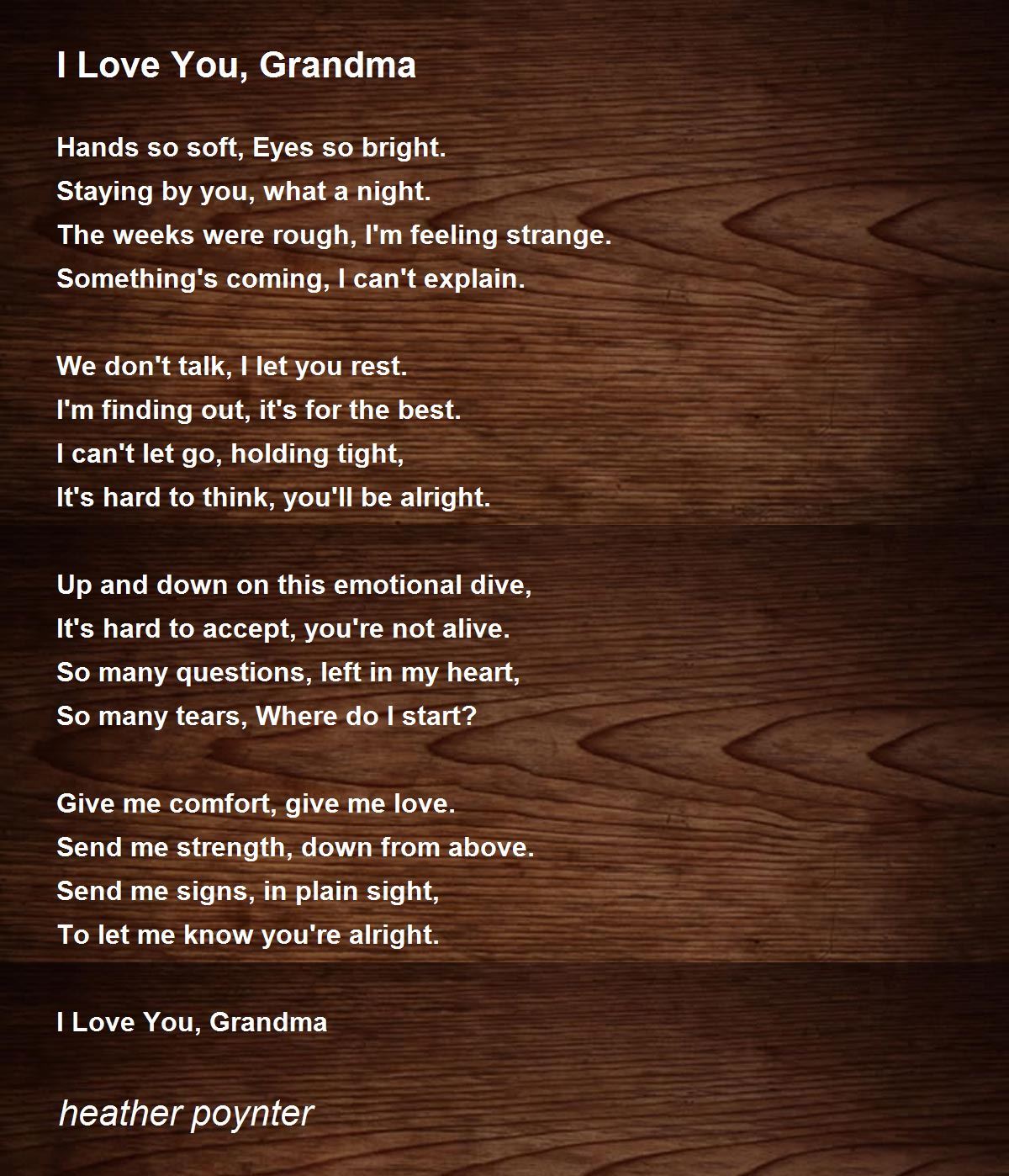 i love my grandparents poem