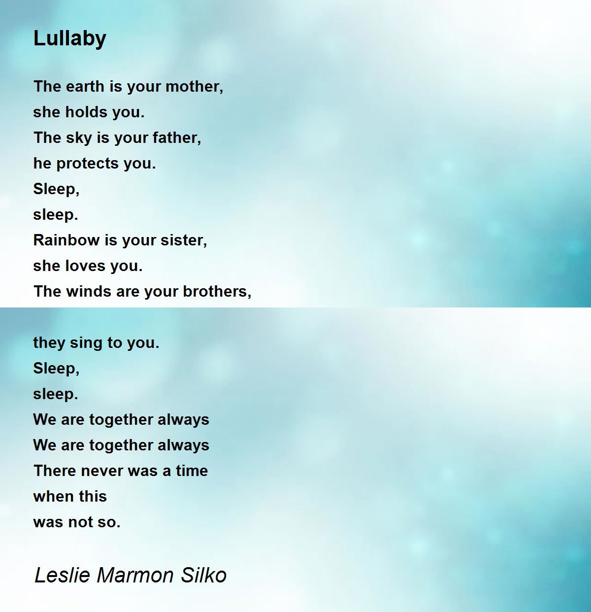 leslie silko poems