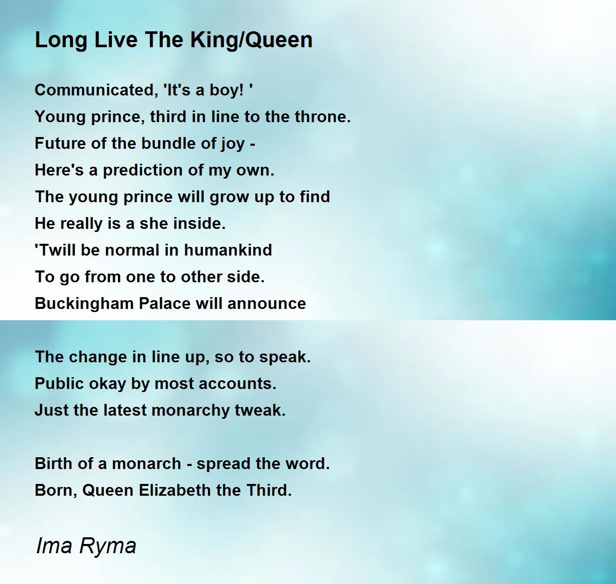 Imalrightokay King & Queen Lyrics