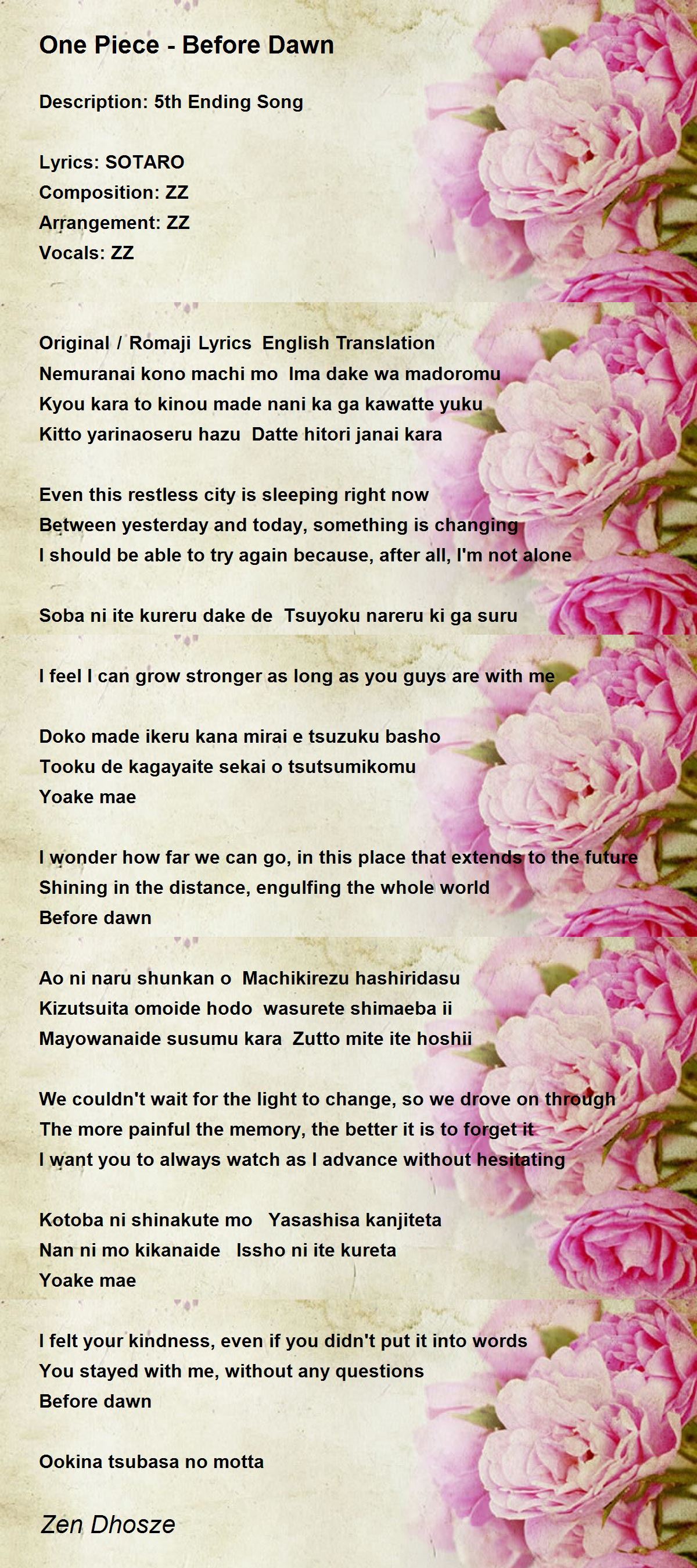 One Piece - Kokoro No Chizu - One Piece - Kokoro No Chizu Poem by Zen Dhosze