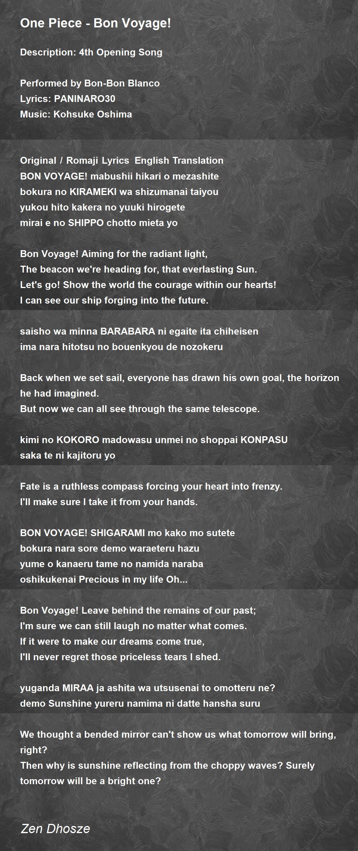 Kirameki: Original / Romaji Lyrics English Translation