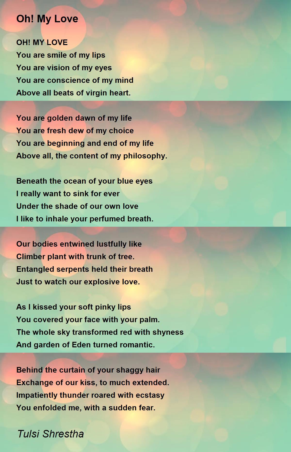 Our Love (Lyrics) - Our Love (Lyrics) Poem by Sharon 333