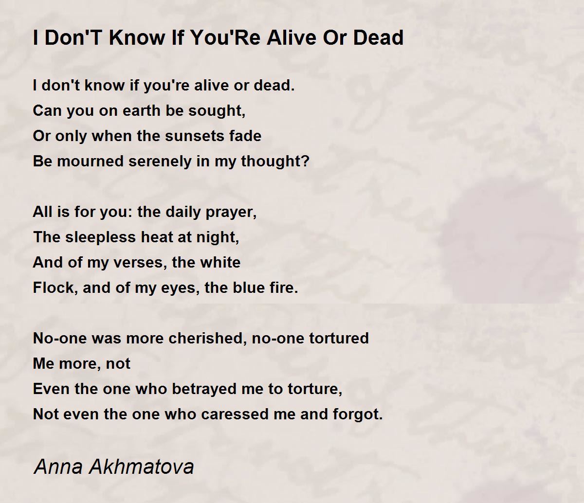 Are you Alive or Dead?