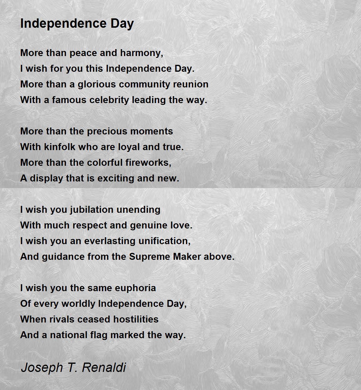 Famous Poems About Independence Sitedoct