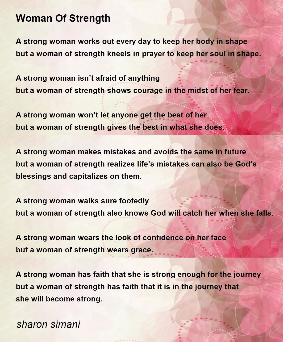 Inspirational Famous Poems About Women S Strength Infoupdate