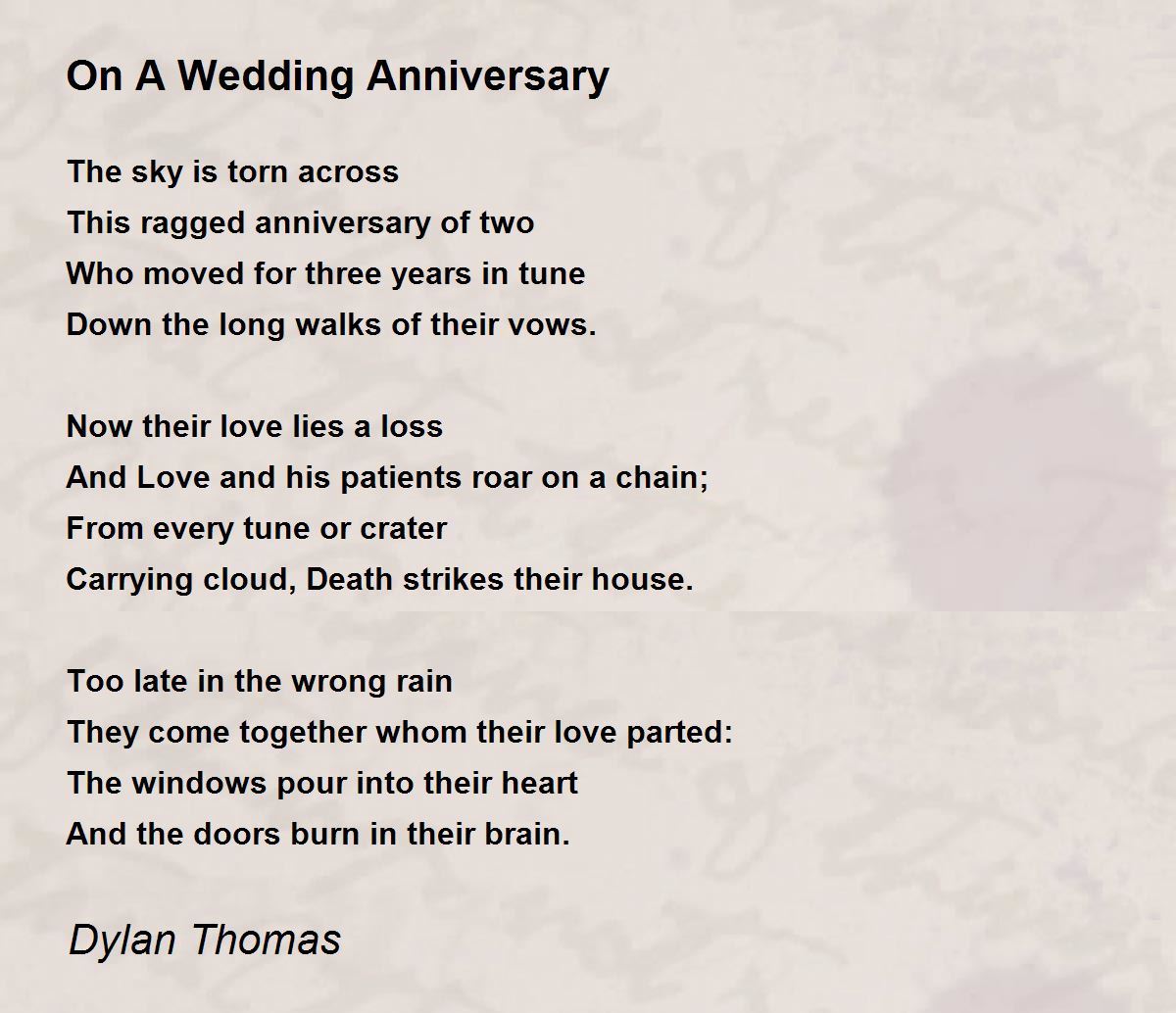 25th anniversary poems