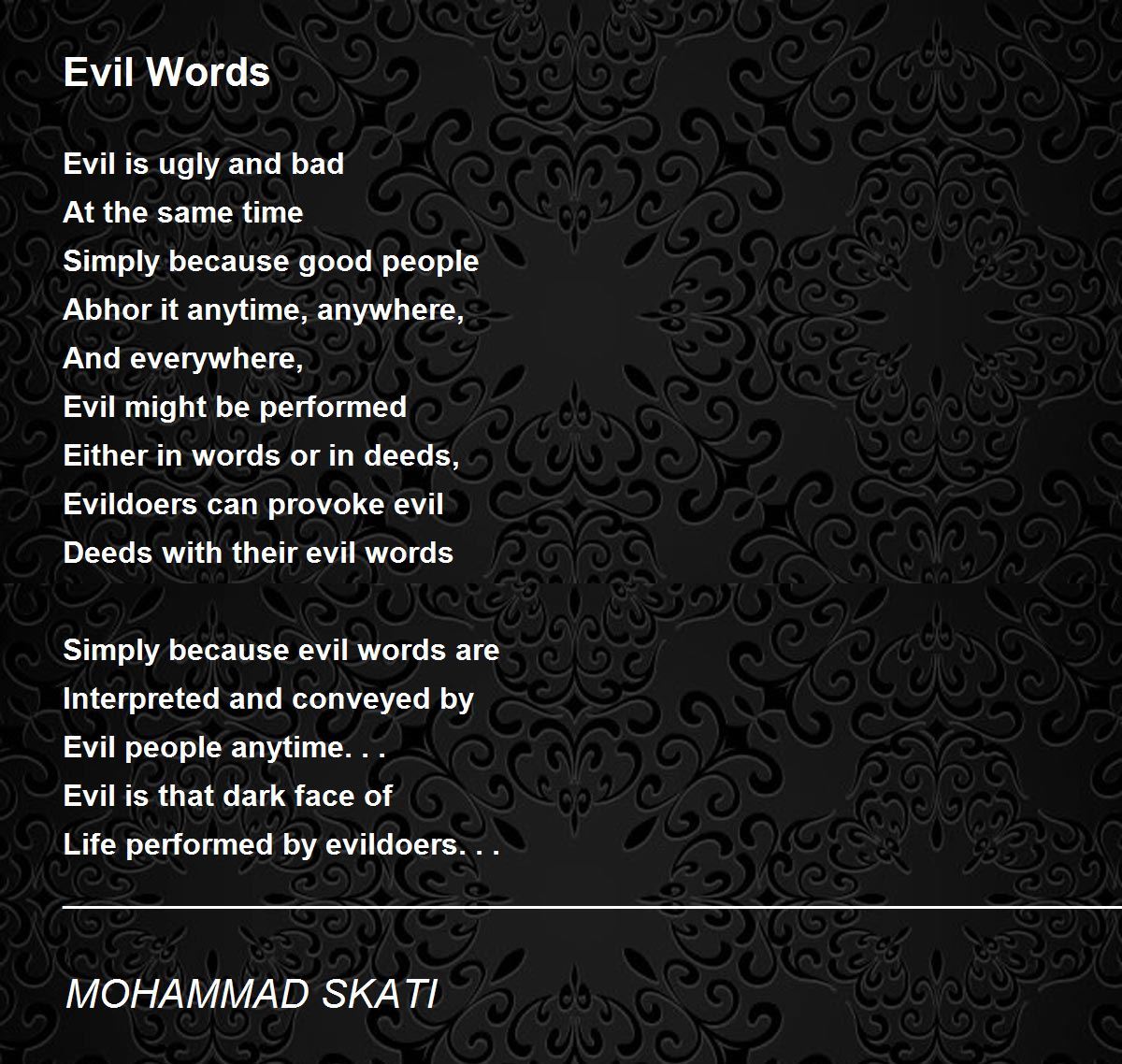 evil sayings