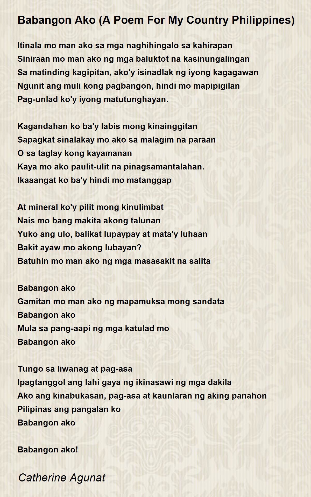 Tula Tagalog Poem Tula Tagalog Poem Poem By Catherine 53 Off 7068