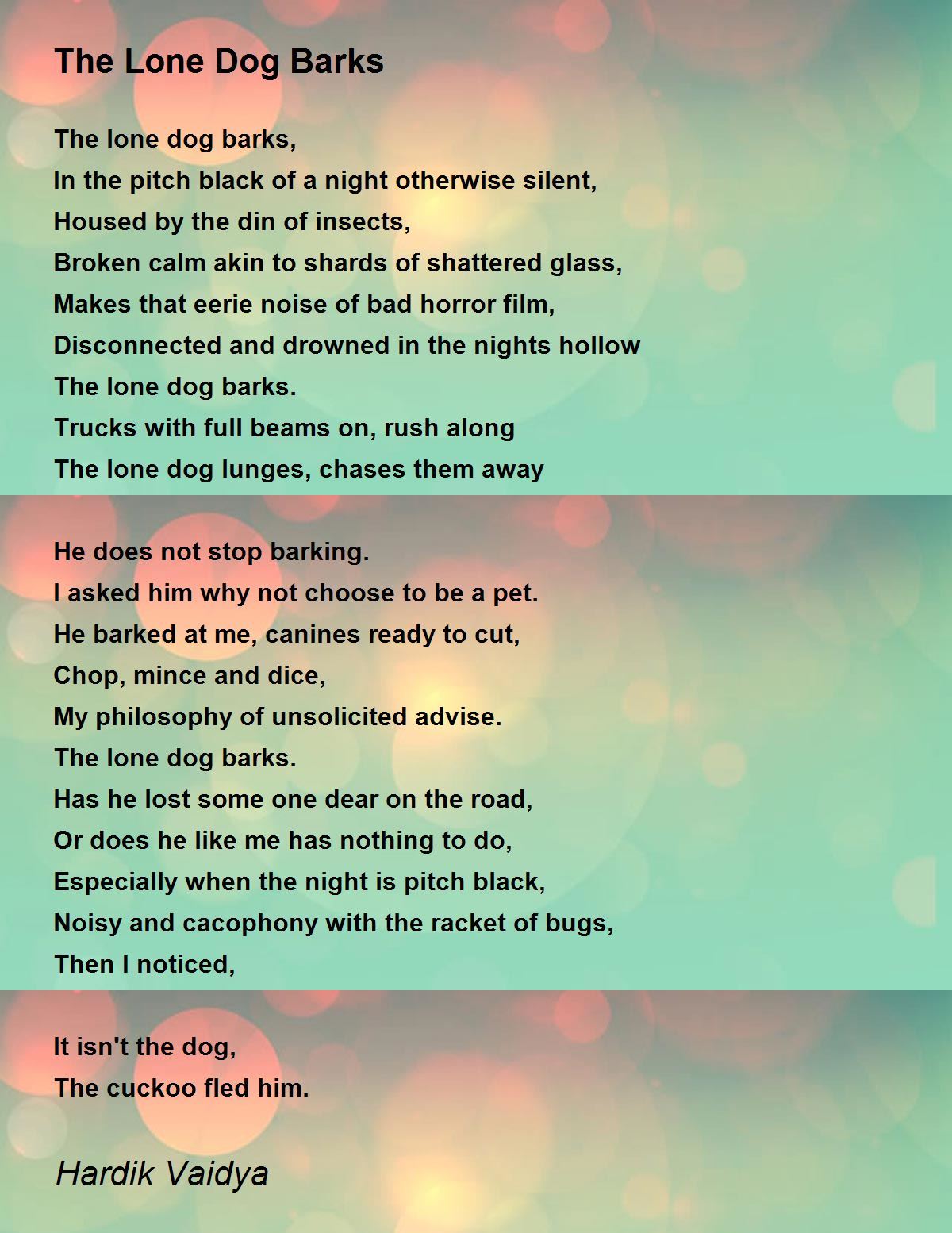Sad Dog Bark Desperado Lyrics