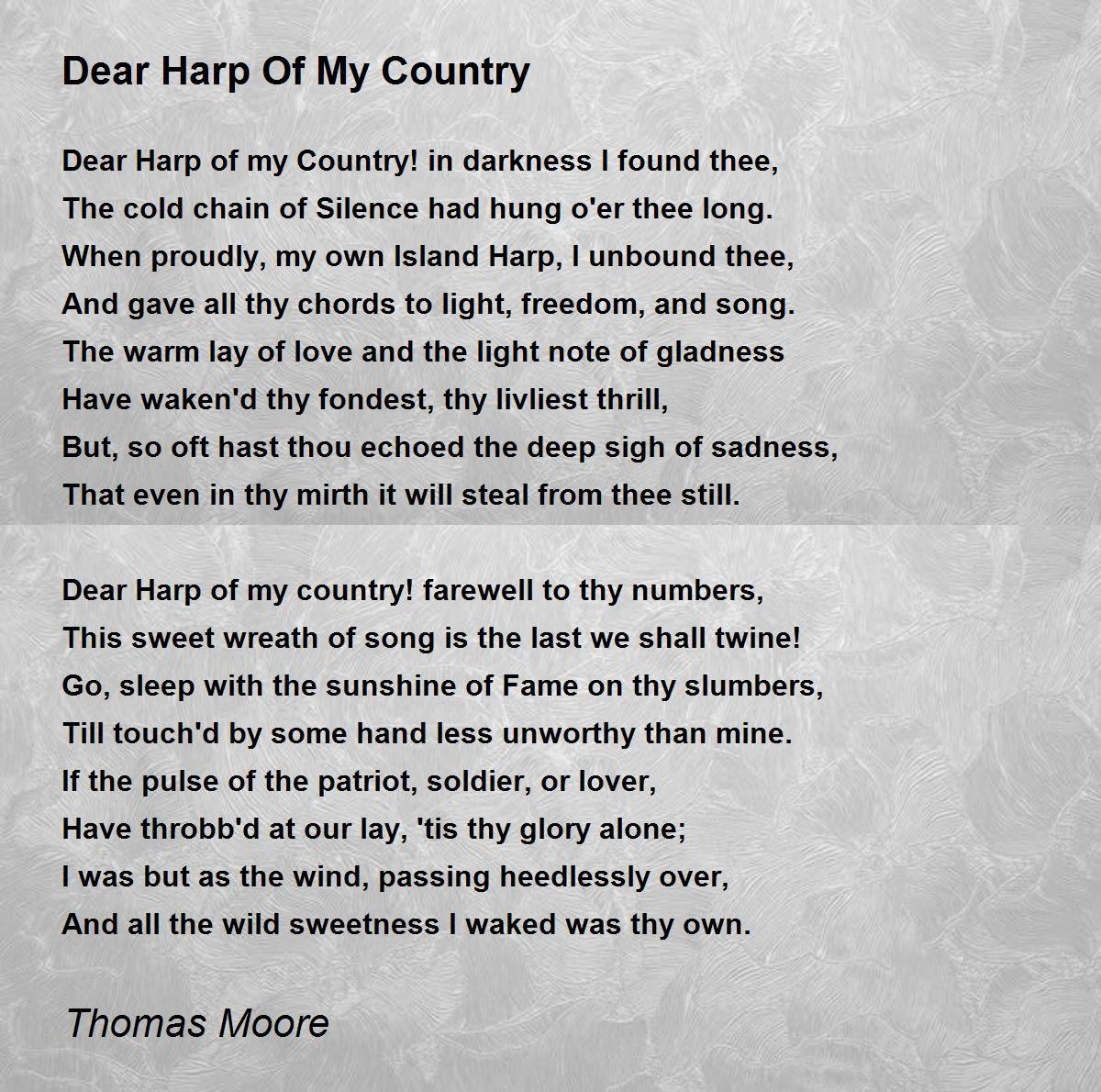 Literature, art and song: Moore's melodies and American poems; . §mx ^mii  0f mjj ®0«ttfrjj. ^ f HV Harp of my Country ! in darkness I found thee, The  cold chain