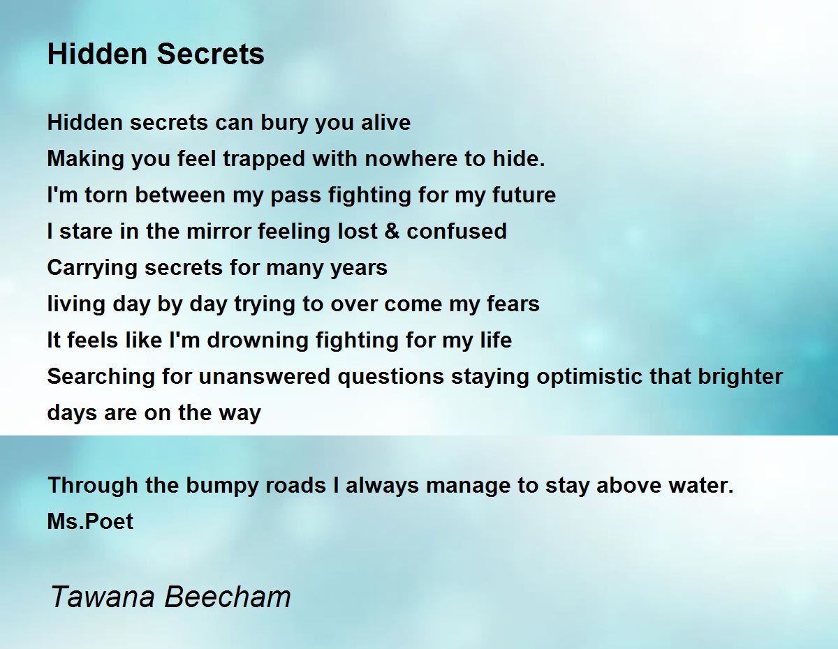 my hidden secrets
