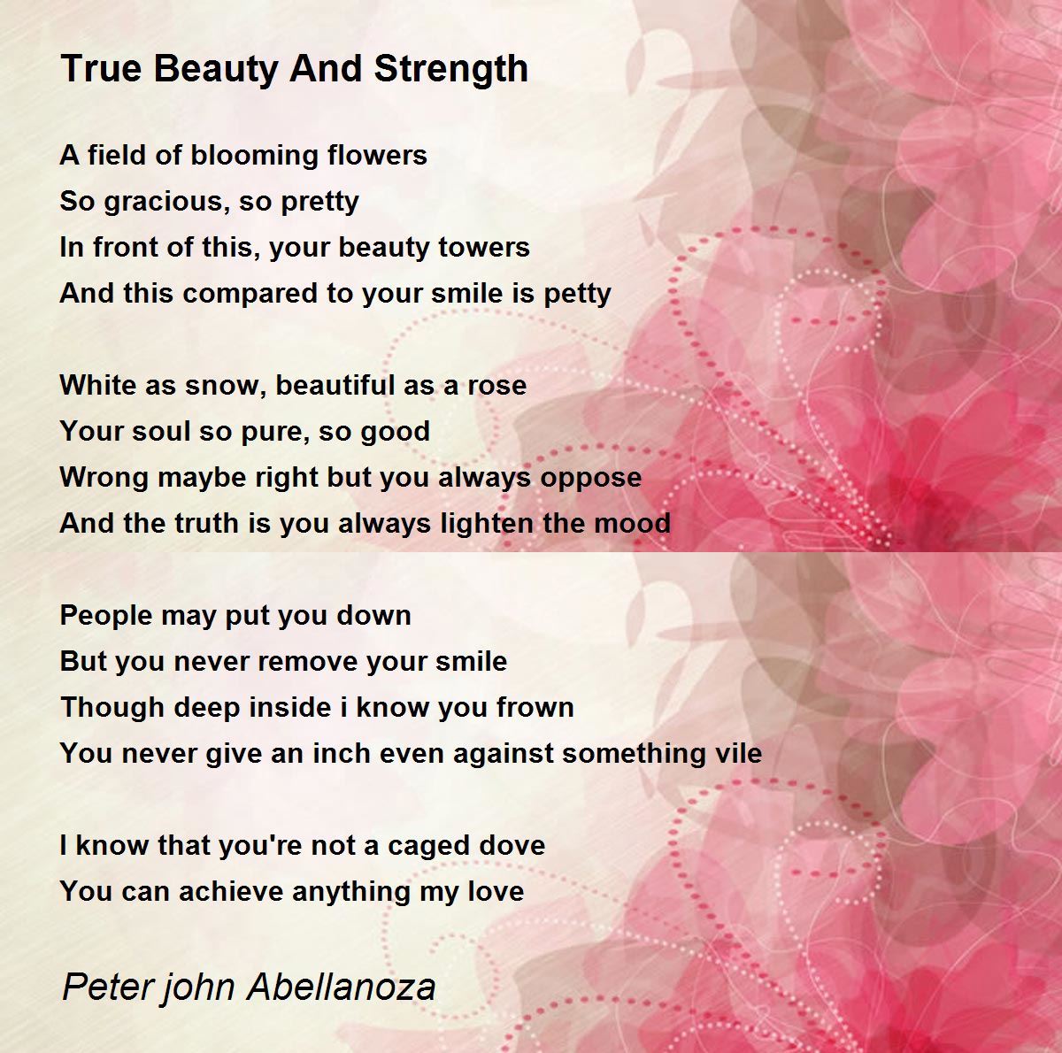 true beauty poem