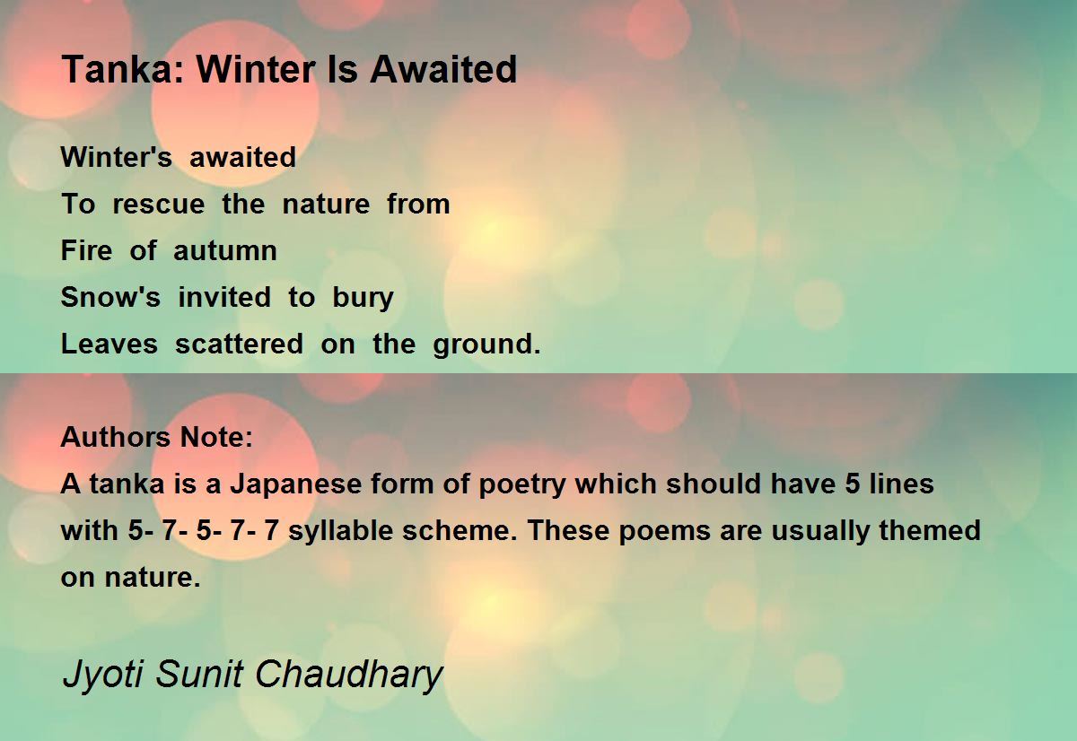Anese Tanka Poems About Nature Infoupdate