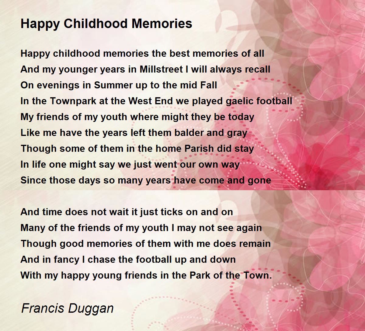 childhood memories quotes poems