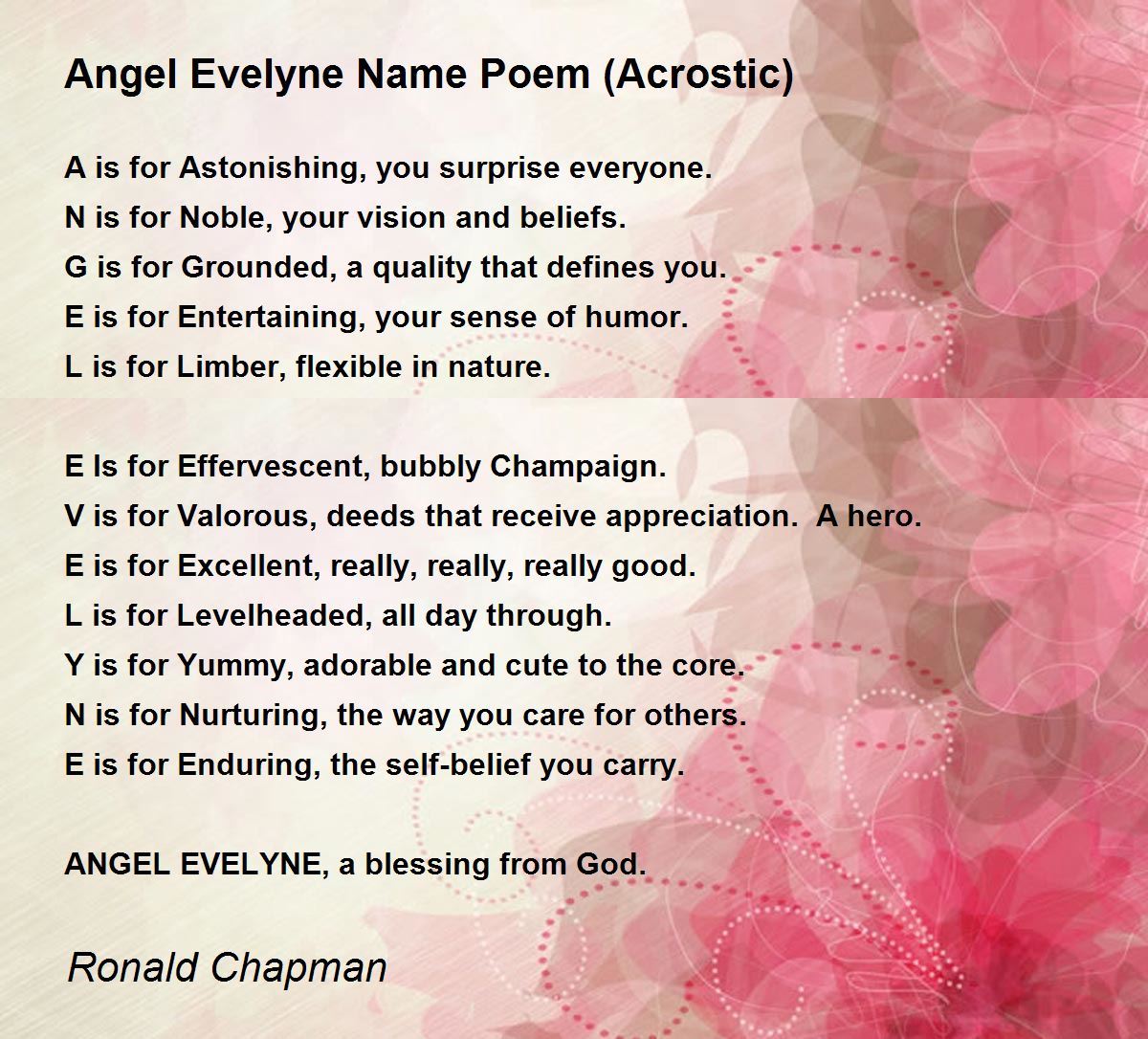 Acrostic Poem Using Names