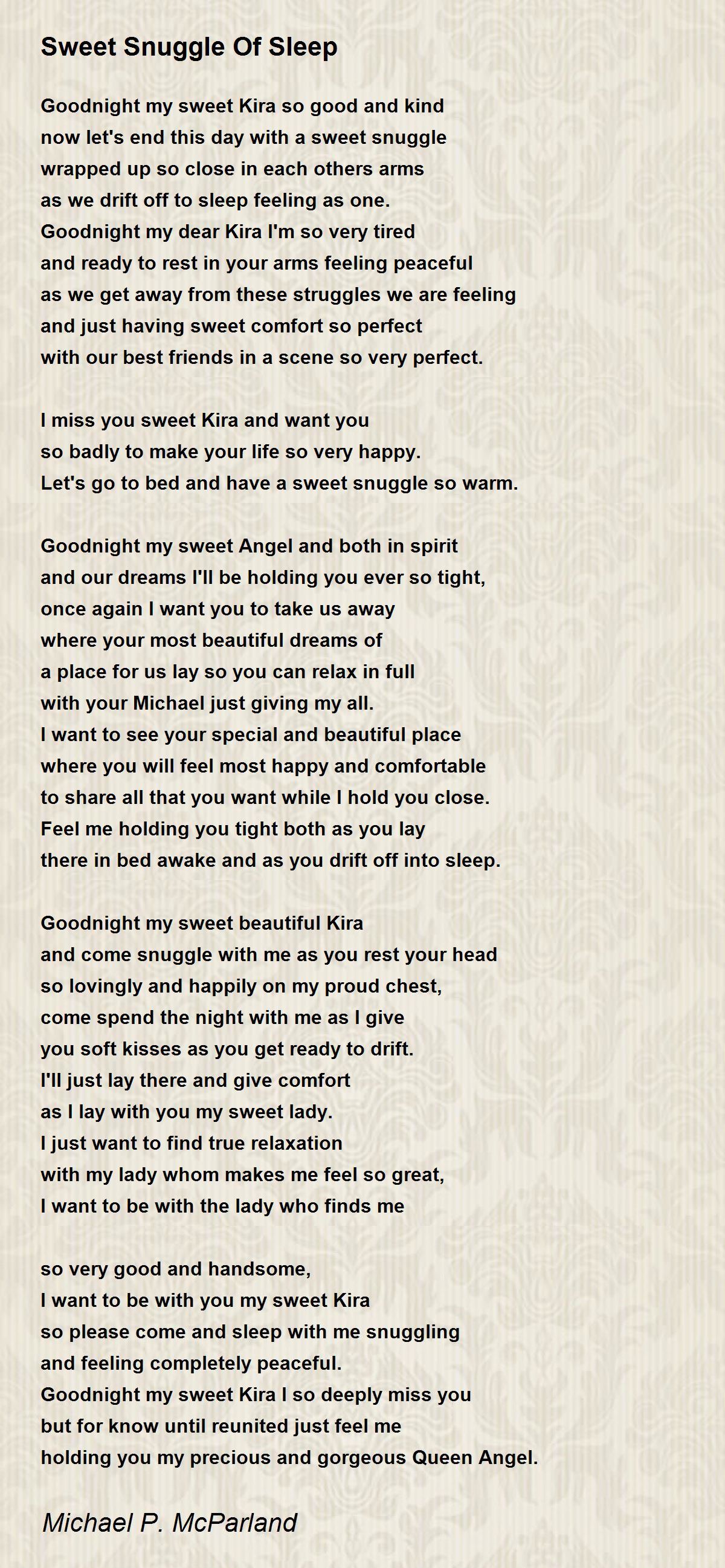 Spending The Night With You - Spending The Night With You Poem by Michael  P. McParland