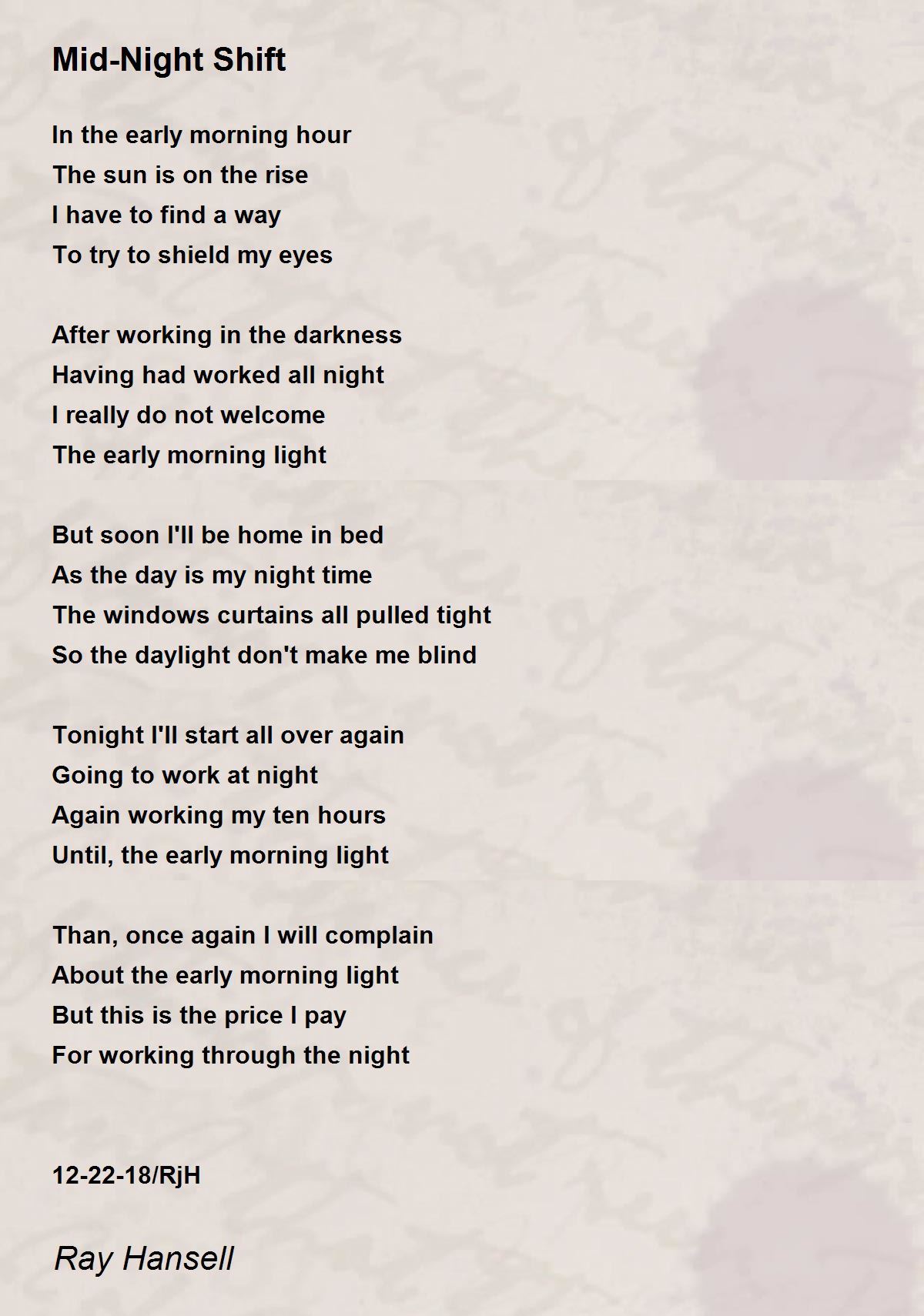 poe #poetry #author #write #writing #fyp #night #shift