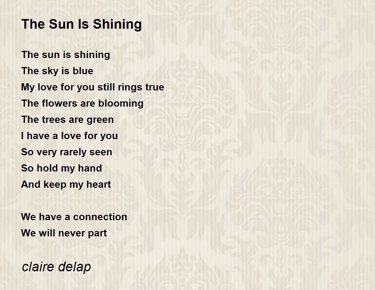 Sun Is Shining Lyrics 