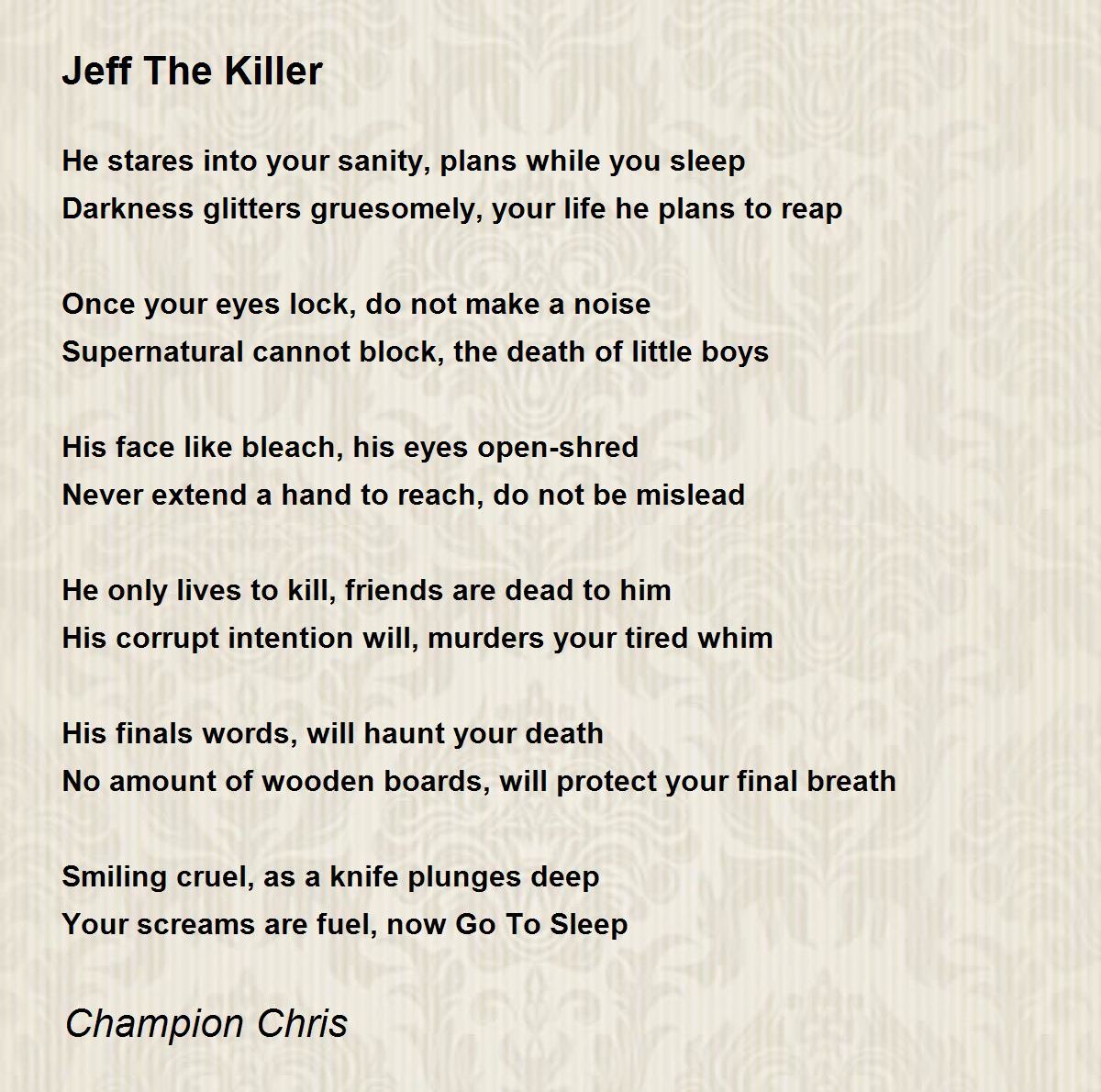 Jeff the killer – PAOM