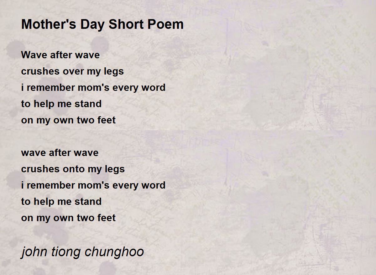 Mother poem. Poems about mother. Short poem about mother.