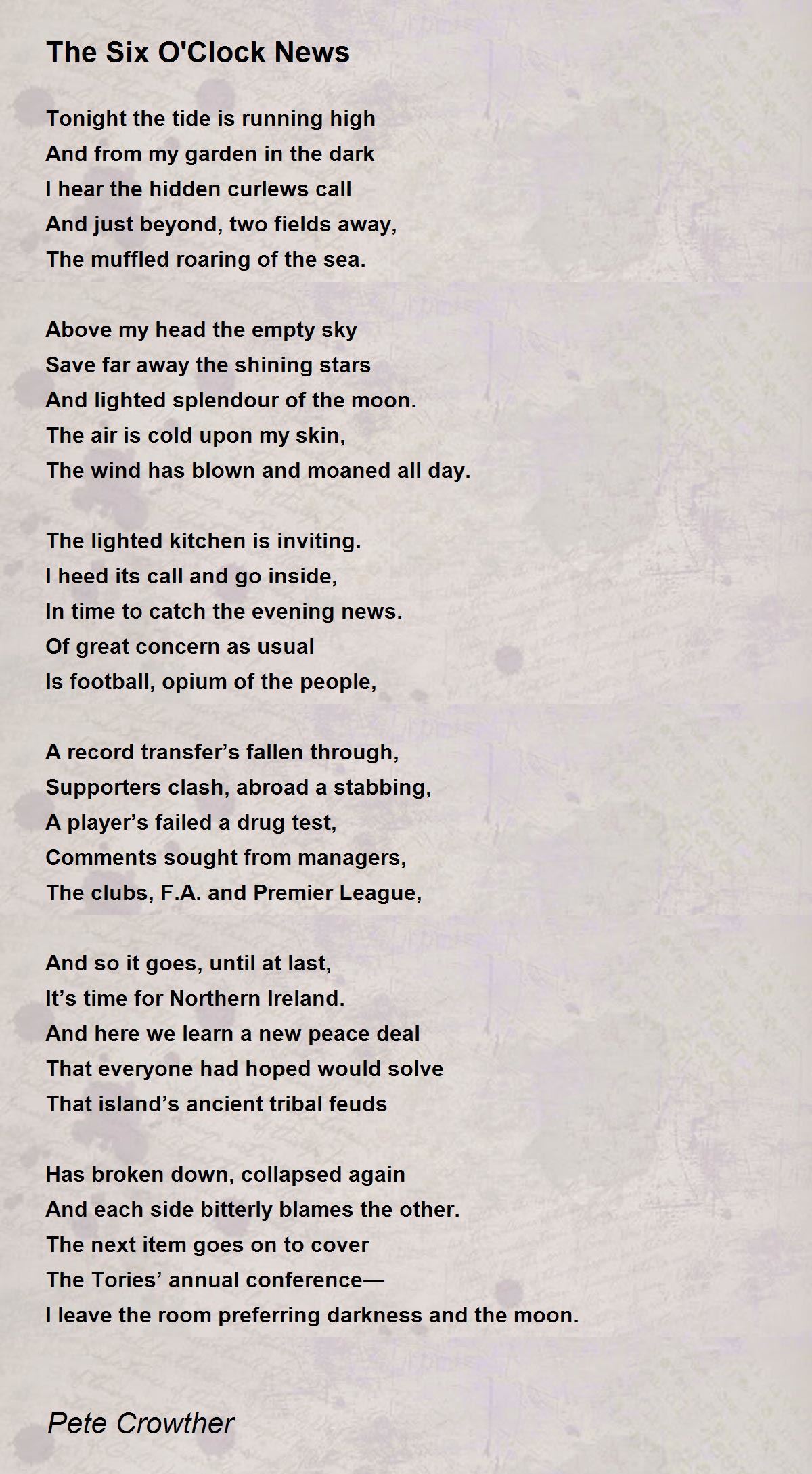 Clock Poems
