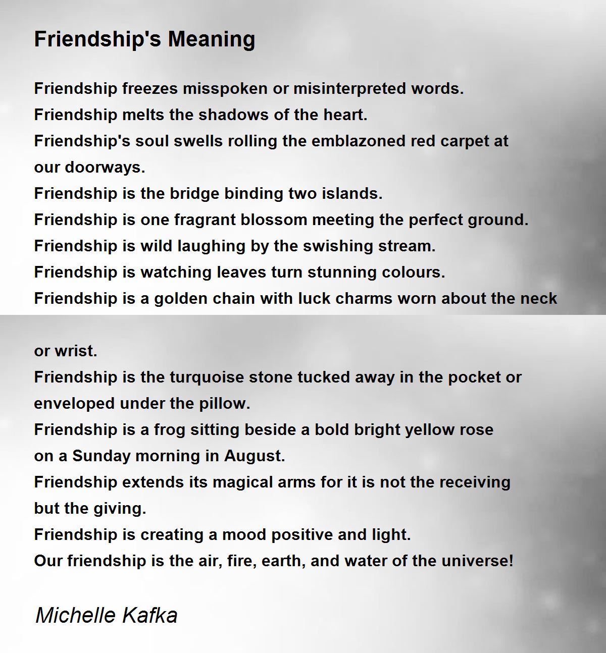 concept of friendship