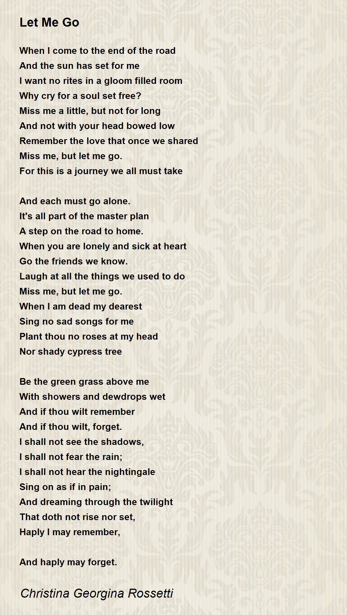 if thou must love me poem