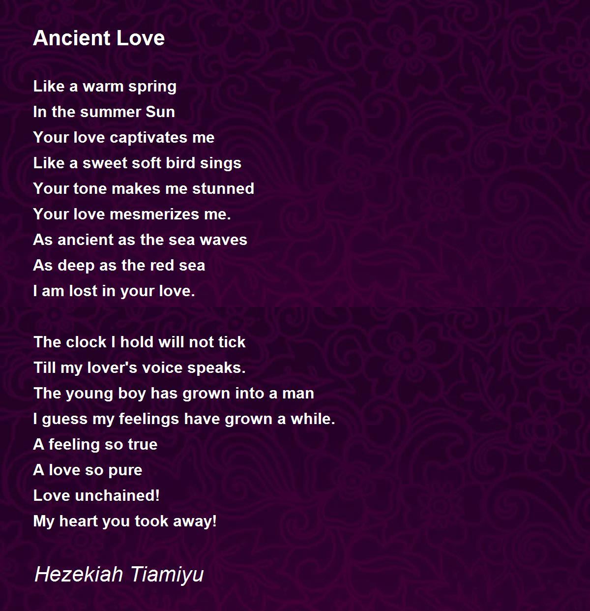 Watch Ancient Love Poetry