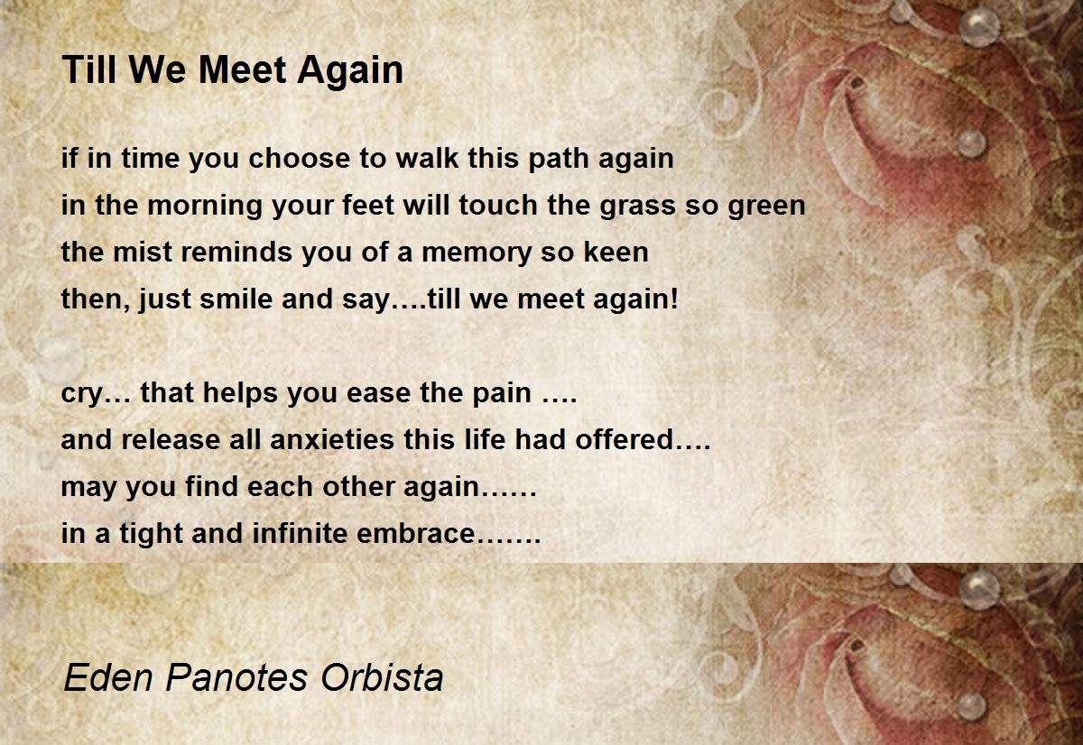 until we meet again poems