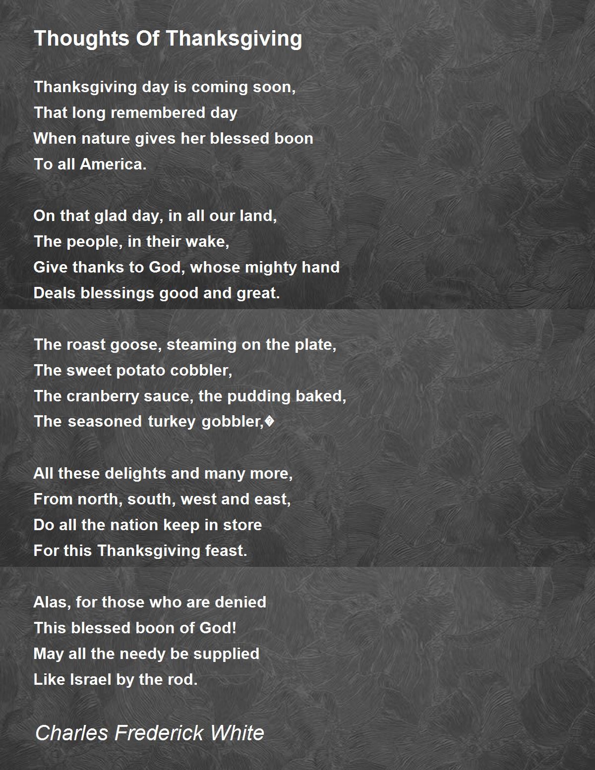 thoughts of thanksgiving - thoughts of thanksgiving poem