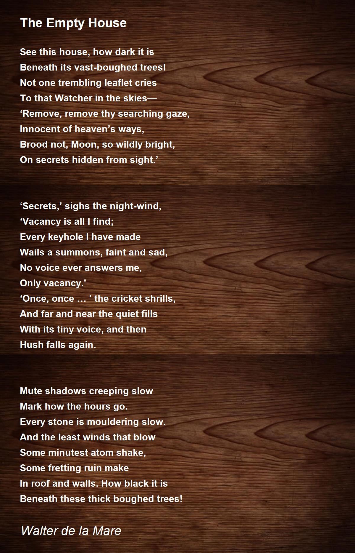 Hide And Seek Poem by Walter De La Mare