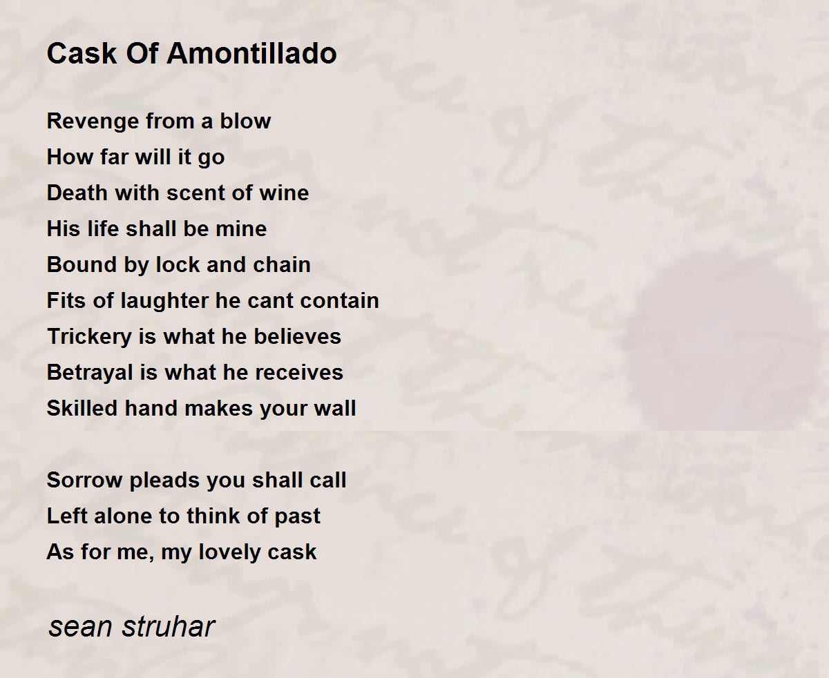 Amontillado Quotes PPT The Cask Of Amontillado P 211 PowerPoint