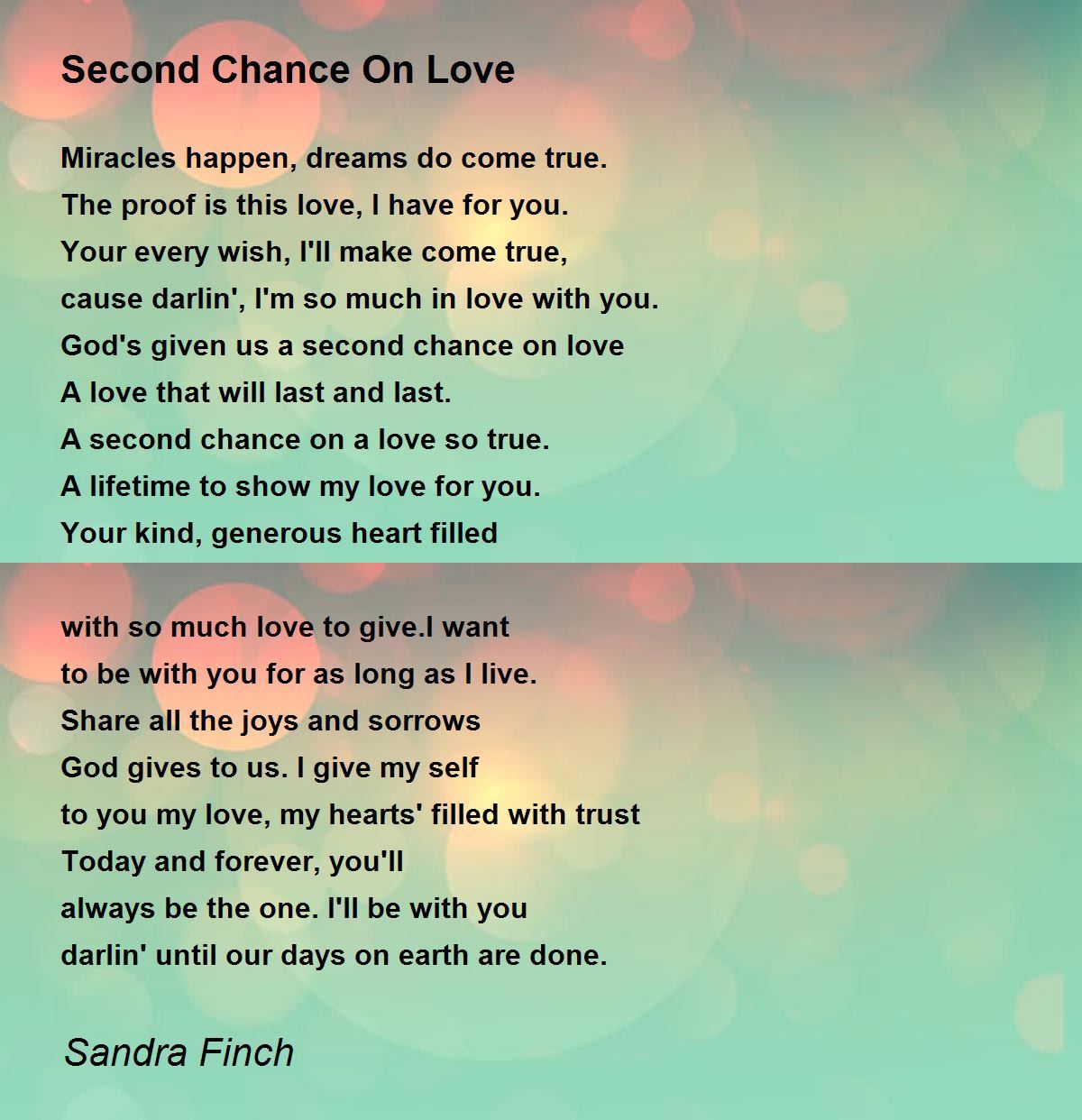 Second Chance At Love