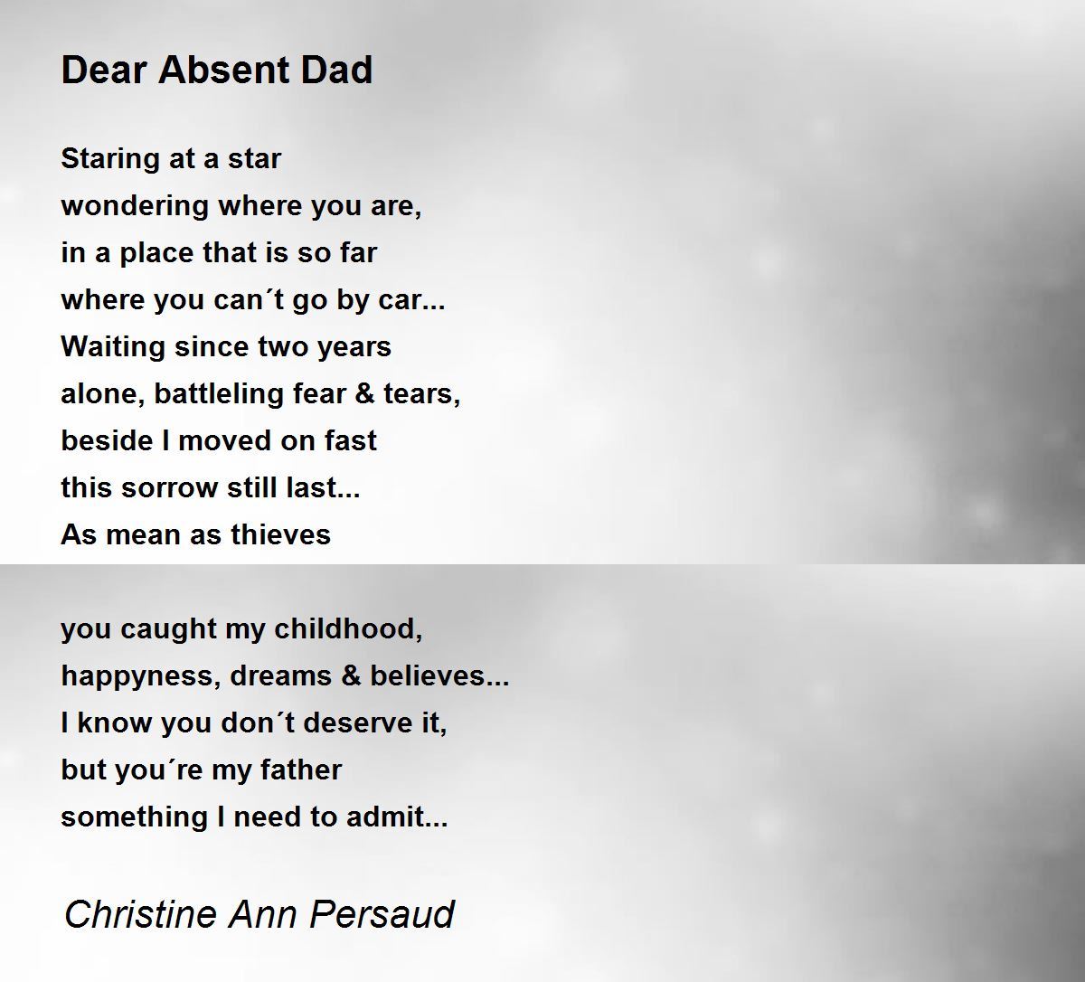 absent father quotes poems