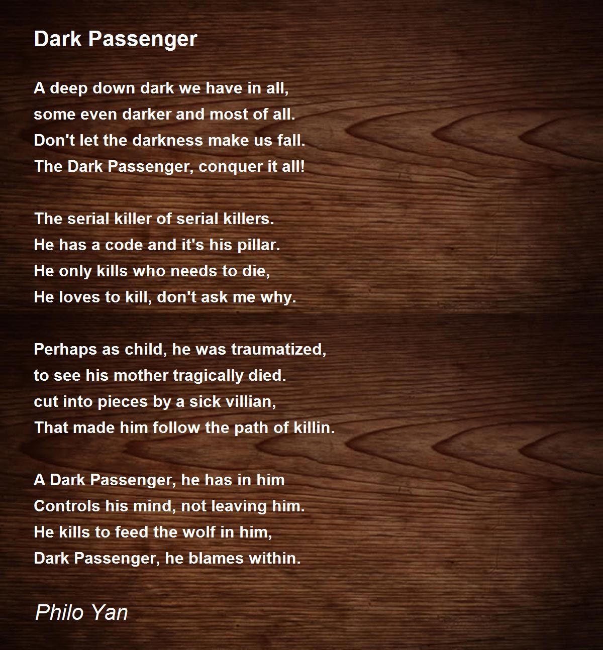 dexter quotes dark passenger